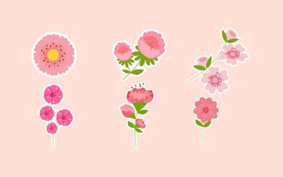 Download Journal Templates Peach Blossom Sticker - Premium Bundle