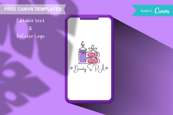 Download Canva Logo Templates - Candles and Towel - Premium Resources